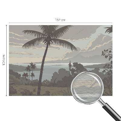 Kwalitatief fotobehang met een exotisch landschap als print