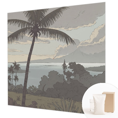 Kwalitatief fotobehang met een exotisch landschap als print