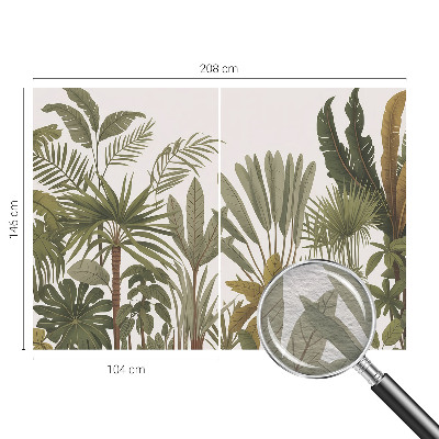 Groot fotobehang Exotische bladeren