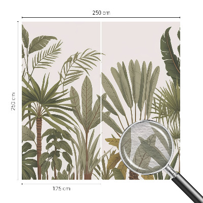 Groot fotobehang Exotische bladeren