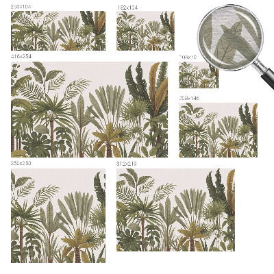 Groot fotobehang Exotische bladeren