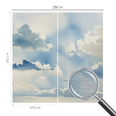 Vliesbehang fotobehang Hemelse wolken