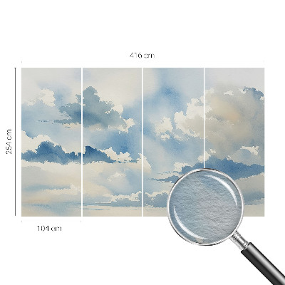 Vliesbehang fotobehang Hemelse wolken