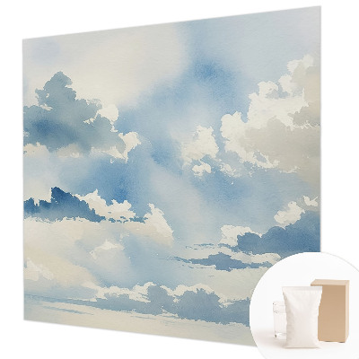 Vliesbehang fotobehang met een motief van hemelse wolken