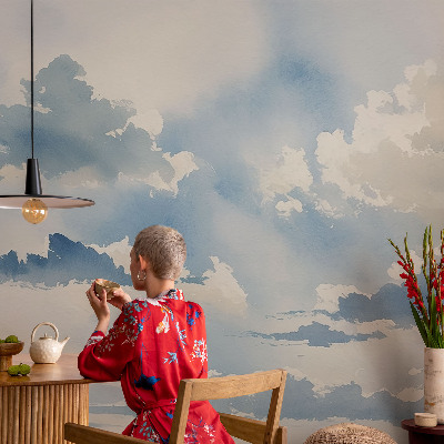 Vliesbehang fotobehang Hemelse wolken