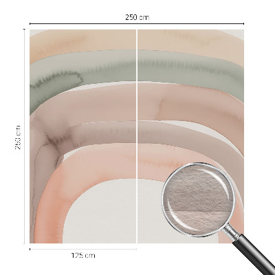 Fotobehang vliesbehang met een motief van regenboogbogen