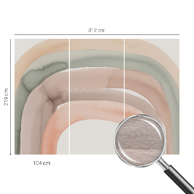 Fotobehang vliesbehang met een motief van regenboogbogen