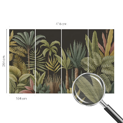 Vliesbehang fotobehang woonkamer Tropische jungle