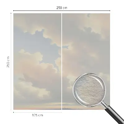 Fotobehang op maat met een pastelkleurige hemel als motief