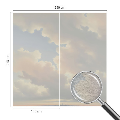 Fotobehang op maat Pastelkleurige hemel