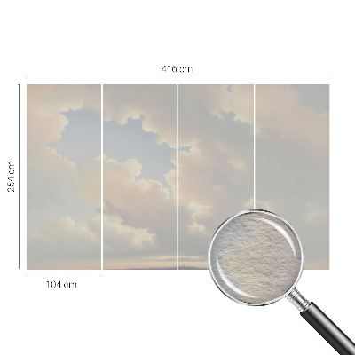 Fotobehang op maat met een pastelkleurige hemel als motief