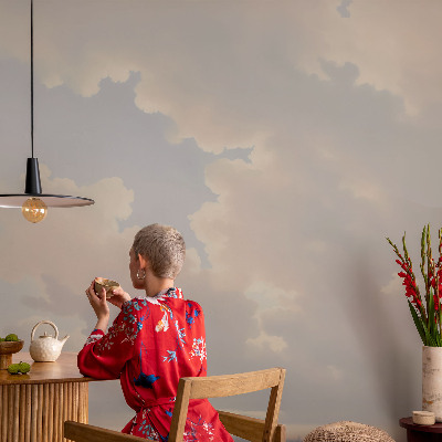 Fotobehang op maat met een pastelkleurige hemel als motief