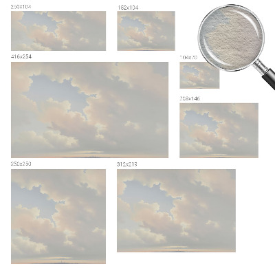 Fotobehang op maat Pastelkleurige hemel