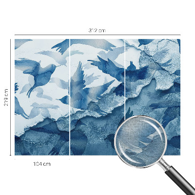 Naadloos fotobehang Dynamische vogels