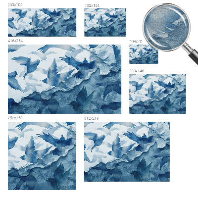 Naadloos fotobehang Dynamische vogels