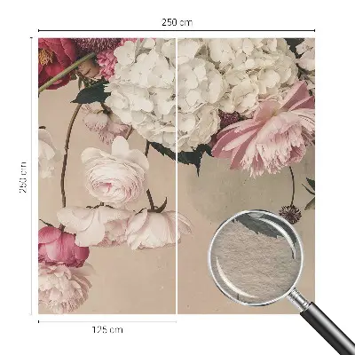 Fotobehang naadloos met een romantisch bloemenmotief