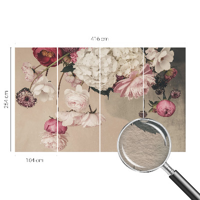 Fotobehang naadloos Romantische bloemen