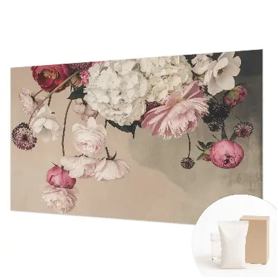 Fotobehang naadloos met een romantisch bloemenmotief