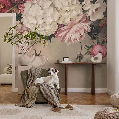 Fotobehang naadloos Romantische bloemen