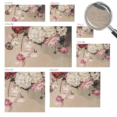 Fotobehang naadloos Romantische bloemen