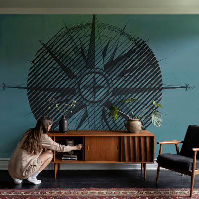 Fotobehang woonkamer Scheepskompas