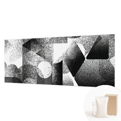 Fotobehang voor slaapkamer met een patroon van geometrische vormen