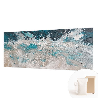 Fotobehang voor de slaapkamer met oceaangolven als motivelement