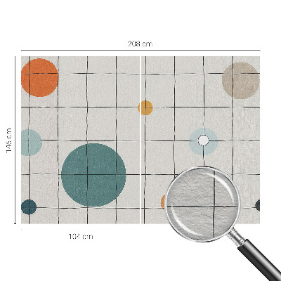 Fotobehang voor de woonkamer Gekleurde cirkels