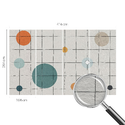 Fotobehang voor de woonkamer Gekleurde cirkels