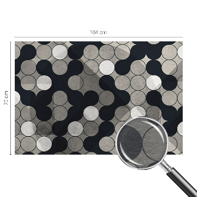 Modern fotobehang met een patroon van geometrische cirkels