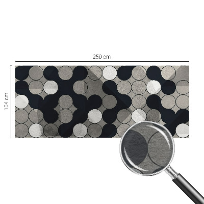 Modern fotobehang met een patroon van geometrische cirkels