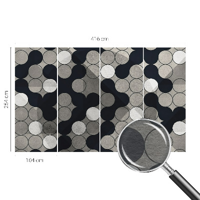 Modern fotobehang Geometrische cirkels