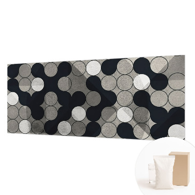 Modern fotobehang met een patroon van geometrische cirkels
