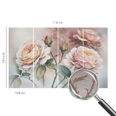 Premium fotobehang Pastel rozen
