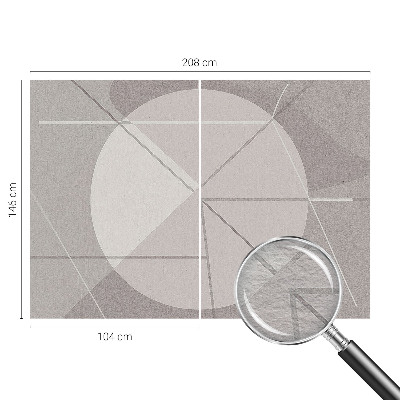 Luxe fotobehang met een abstract geometrisch patroon