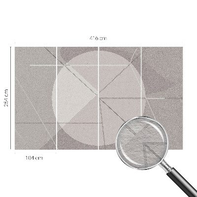 Luxe fotobehang met een abstract geometrisch patroon