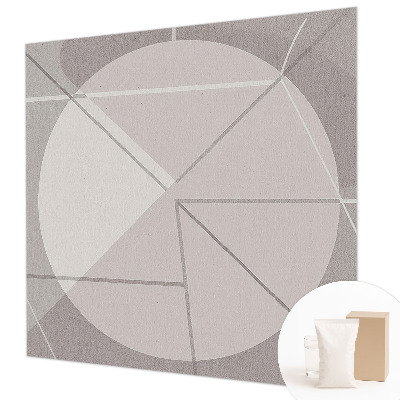 Luxe fotobehang met een abstract geometrisch patroon