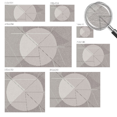 Luxe fotobehang met een abstract geometrisch patroon
