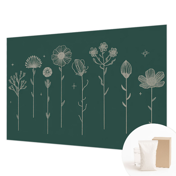 Hoogwaardig fotobehang met een subtiel bloemenmotief