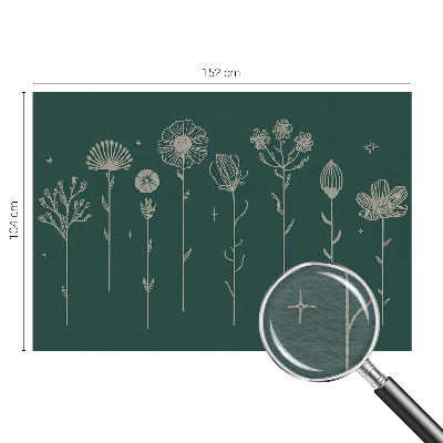 Hoogwaardig fotobehang met een subtiel bloemenmotief