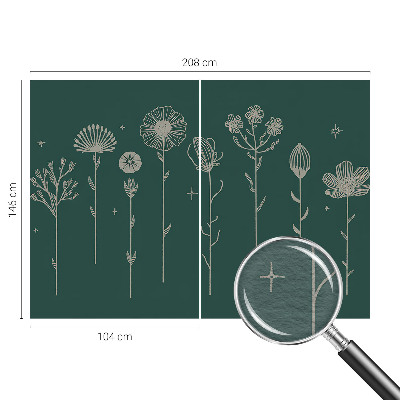 Hoogwaardig fotobehang Subtiele bloemen