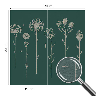 Hoogwaardig fotobehang Subtiele bloemen