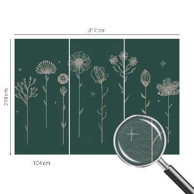 Hoogwaardig fotobehang Subtiele bloemen