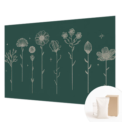 Hoogwaardig fotobehang met een subtiel bloemenmotief