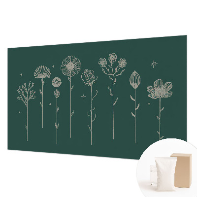 Hoogwaardig fotobehang met een subtiel bloemenmotief