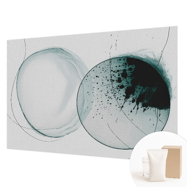 Sfeervol fotobehang Groene cirkels