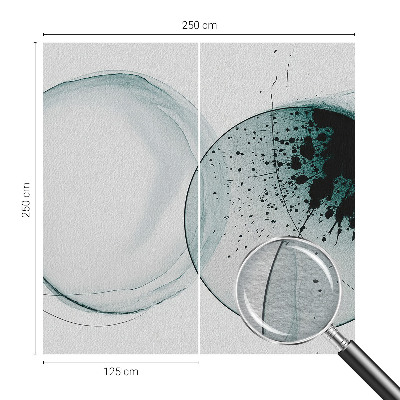 Sfeervol fotobehang Groene cirkels
