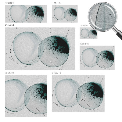 Sfeervol fotobehang Groene cirkels