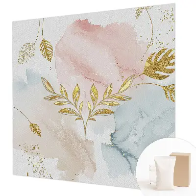 Uniek fotobehang met botanische print