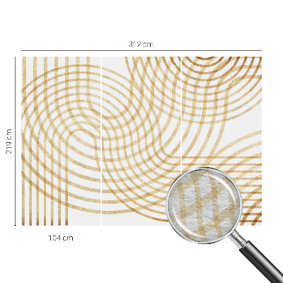 Groot fotobehang met een geometrische weefstructuur